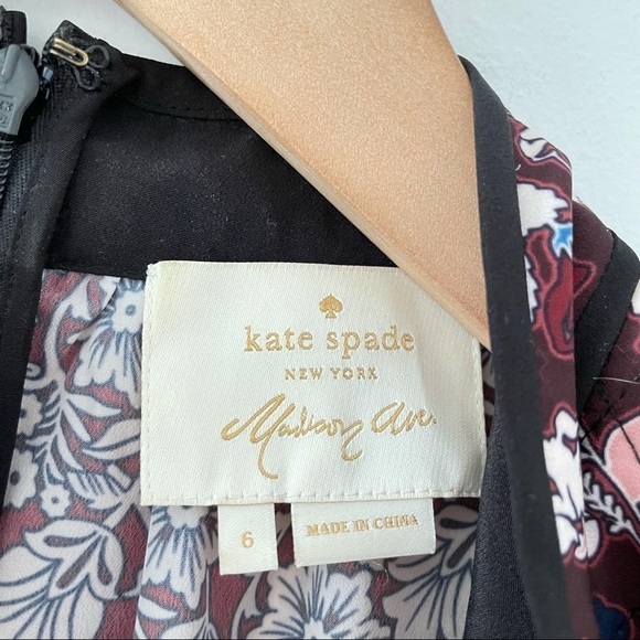 Kate Spade Patchwork Roseta Dress in Deep Russet - Picture 11 of 11